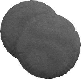 vidaXL Perne de Șezut 2 pcs Gri închis Ø 40 cm Țesătură din corduroy