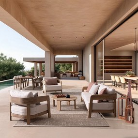 Măsuță de cafea pentru exterior din lemn de acacia 80x100 cm Pablo – Bizzotto