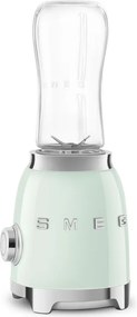 Blender Smeg PBF01PGEU, 300 W, 2 x 600 ml, 20 000–24 000 rpm, Baza antiderapanta, Fara BPA, Otel inoxidabil, Verde pastel