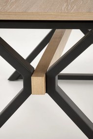 Masa extensibila Henry natur/negru L180-300 cm