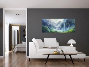 Tablou - Valea cascadelor (120x50 cm)