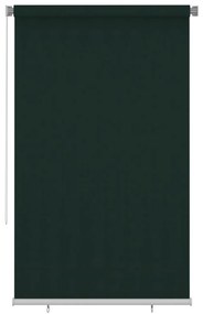 Jaluzea tip rulou de exterior, verde inchis, 140x230 cm, HDPE Morkegronn, 140 x 230 cm