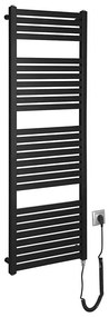 Radiator portprosop electric pentru baie Aqualine TONDI-E 500W/230V 133 cm negru mat