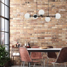 Candelabru suspendat pe cablu MADDIE 5xE14/5W/230V negru