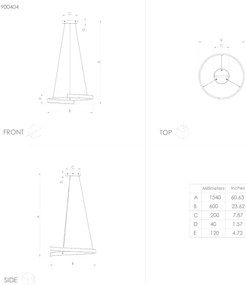Lustră LED dimabilă pe cablu ANDABAIA-Z LED/42,5W/230V Eglo 900404