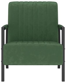 325760 vidaXL Fotoliu, verde închis, catifea