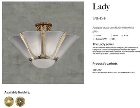 Plafoniera LUX design clasic realizata manual Lady 55cm