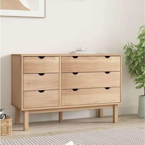 vidaXL Dulap cu sertar &quot;OTTA&quot;, 111x43x73,5 cm, lemn masiv de pin