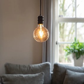 Lampă modernă suspendată neagră - Cavalux