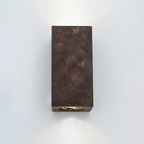 Aplica LED de perete design ambiental Cube 2 antique rustic