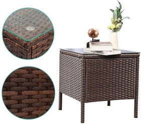 Set mobilier de gradina din polyratan