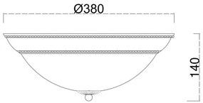 Plafonieră Brilagi CLASSIC 3xE27/60W/230V crem/patină