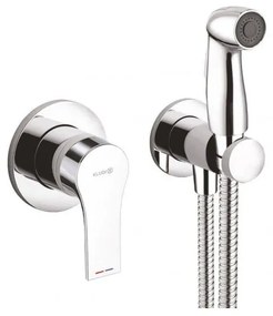 Set de dus pentru igiena intima, Kludi Zenta SL, baterie incastrata, para, agatatoare, furtun, crom, 489990565