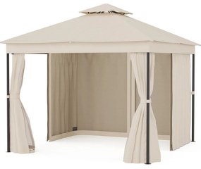 Blumfeldt Foișor Mondo Dual 3x3 cu acoperiș dublu și plasă pentru insecte