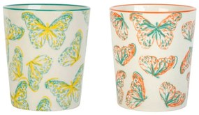 Set 2 pahare Monarque Butterfly