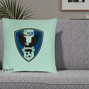 Perna Personalizata ACB Ineu Fotbal, 40x40 cm, Verde Menta, Husa Detasabila, Perna Inclusa, BEKZ®