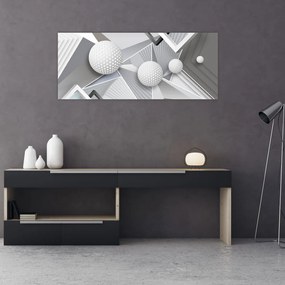 Tablou geometric abstract (120x50 cm)