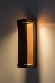 Aplica LED perete exterior IP65 Bradu maro