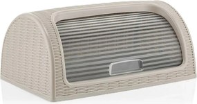 Cutie paine DP0533, crem, plastic/ratan, 41x27x18 cm