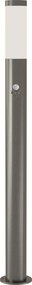 Brilagi - Lampă de exterior cu senzor ELIA 1xE27/20W/230V IP44 100 cm crom