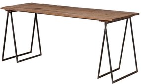 Masa dining, din lemn reciclat, cu aspect vintage, Sutton