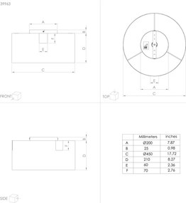 Plafonieră Eglo 39963 TORTOLA 1xE27/40W/230V negru/auriu