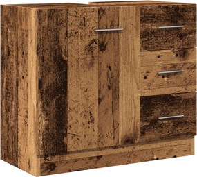 vidaXL Dulap de chiuvetă, lemn vechi, 63x30x54 cm, lemn prelucrat