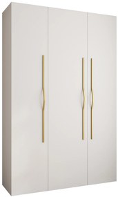 Dulap de haine 160 cm Carmela 40-2 (alb + Auriu). 1126570