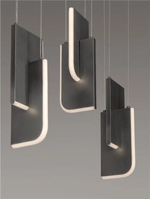 Lustra LED suspendata liniara design decorativ 3000K TOTEM
