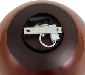 Plafonieră de design maro cu sticlă maro - Giselle
