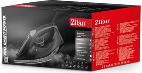Fier de calcat Zilan ZLN8603, talpa ceramica, Negru, Putere 2600W, calcare cu abur