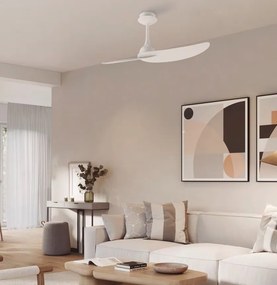 Ventilator cu 2 palete si telecomanda IPANEMA II alb/ aspect lemn MA-9039