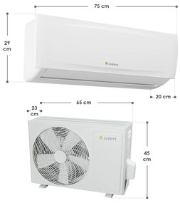 Klimatizácia 12000 BTU/h s funkciou wifi/app, diaľkovým ovládaním a časovačom