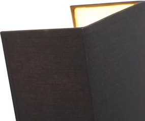 Lampa de perete moderna neagra si aurie - Vete