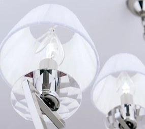 Candelabru cristal Swarovski elegant de lux Avala 12L nickel plated