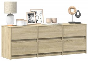 vidaXL Dulap TV, stejar sonoma, 140x34x50 cm, lemn compozit