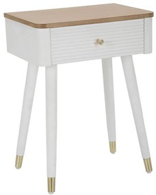 Noptiera cu sertar si blat din lemn