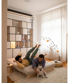 Canapea albastru petrol extensibilă 140 cm Roots – Karup Design