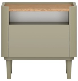 Noptieră Elivo 50 cm cu sertar pe picioare - eucalipt / stejar baltic dune