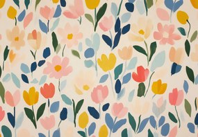 Fototapet - Model floral vesel (147x102 cm)