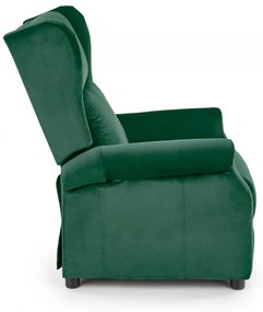 Fotoliu recliner Agustin 2 velvet verde H107 cm