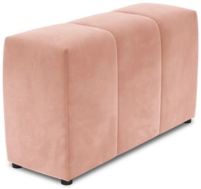Spătar pentru canapea modulară roz cu tapițerie din catifea Rome Velvet - Cosmopolitan Design