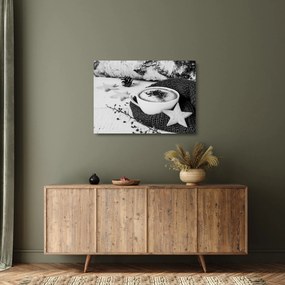 Tablou pe sticlă - Cappuccino de iarnă (70x50 cm)