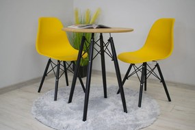 Masa de sufragerie cu blat in decor stejar OSLO 60x60