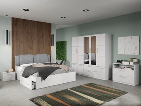 Set mobila dormitor complet Alb Adapto C11