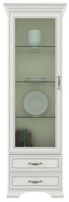 Vitrină 1W2S, woodline crem, TIFFY 04