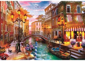 Orașe Venice Sunset Puzzle Compact Clementoni Italia 500 bucăți