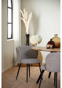 Scaun de sufragerie gri tapițat Elyna – Light &amp; Living