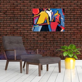 Tablou - Abstract bărbați (70x50 cm)