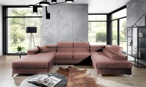 Colțar lemn masiv Formă U Extensibil Linde 345x202cm Personalizabil - Kronos 29, Dreapta